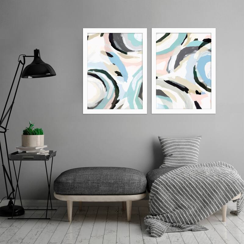 Blue Galore by PI Creative Art 2 Piece White Framed Print Set Bed Bath & Beyond 33745552